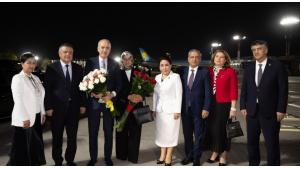 رئیس پارلمان تورکیه وارد اوزبیکستان شد