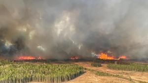Belçika-Almaniya sərhədində yanğın baş verib