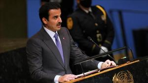 فراخوان امیر قطر برای حمایت جامعه جهانی از مردم فلسطین
