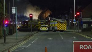 Explosión de un edificio en Leicester, Reino Unido