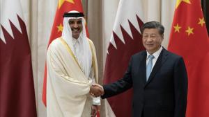امیر قطر با رئیس جمهور چین در ریاض دیدار کرد