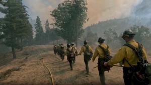 Incendiul de vegetație din California s-a extins din cauza vântului puternic