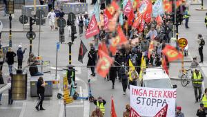 分裂主义恐怖组织YPG/PKK支持者在瑞典举行示威