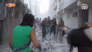 حمله هوایی در حلب: 7 کشته و 45 مجروح