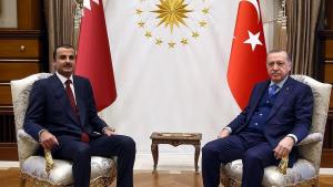 مشوره و گفتگوی ایردوغان و امیر قطر در مورد عملیات عفرین و سوریه