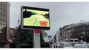 Кыргызстандын кышкы туризми Анкаранын көчөлөрүндөгү билборддордо...