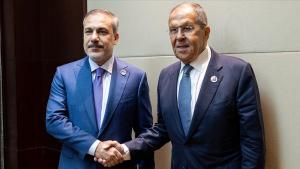ترک وزیر خارجہ کی روسی ہم منصب سرگئی لاوروف سے ملاقات