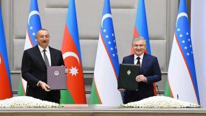 Азербайжандын президенти Илхам Алиевдин Өзбекстанга жасаган иш сапары