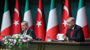 Prezident Erdog'an, Italiya Bosh vaziri Mario Dragi bilan  matbuot anjumani uyushtirdi