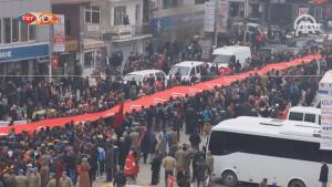 Ezrek tiltakoztak a terror ellen Iğdırban