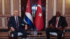 دیدار و گفت‌وگوی روسای مجلس ترکیه و کوبا