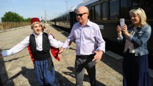 Türkiyébe érkezett a történelmi Velence Simplon Orient Express vonat