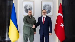 دیدار وزیر امور خارجه ترکیه با وزیر دفاع اوکراین