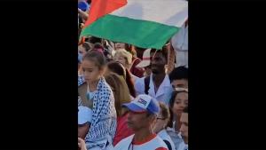 Палестинаны колдоо демонстрациялары...