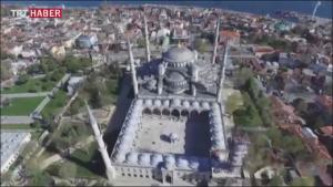 La Mezquita Azul desde el aire