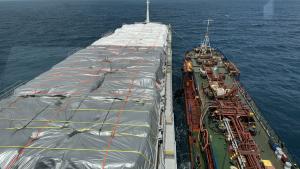 ترکیہ سے غزّہ کے لئے امدادی سامان کا 9 واں بحری جہاز مصر پہنچ گیا