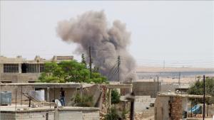 Tüzérségi támadást intéztek Idlíb ellen a kormányerők
