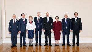 TÜRKPA-ya üzv ölkәlәrin parlament sәdrlәri Azәrbaycan Prezidenti ilә görüşdü