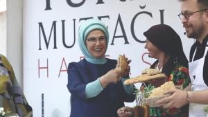 امینه اردوغان: امبدوارم غذاهای ترک برای همه لذت، شفا و فراوانی به همراه آورد