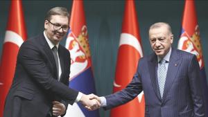 Претседателот Ердоган му се заблагодари на српскиот претседател Вучиќ