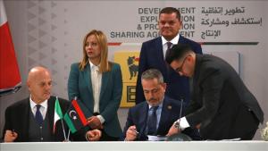 امضای قرارداد گازی لیبی و ایتالیا