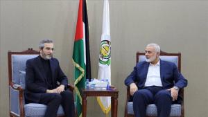 مذاکرات علی باقری با نخست وزیر و وزیر امور خارجه قطر و رهبر حماس