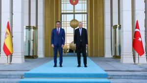 Erdogan congratulou Pedro Sánchez pelo reconhecimento do estado da Palestina