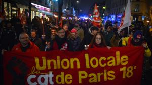 تظاهرات  علیه اصلاحات بازنشستگی در پاریس
