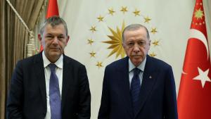 رئیس جمهور ترکیه، کمیسر کل آژانس امداد و کار سازمان ملل برای آوارگان فلسطینی را به‌حضور پذیرفت