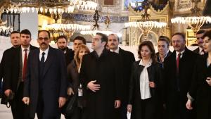 希腊总理参观阿亚索菲亚博物馆