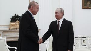 دىمىترىي پېسكوۋ ئەردوغان بىلەن ۋىلادىمىر پۇتىننىڭ پات يېقىندا ئۇچرىشدىغانلىقىنى ئېيتتى
