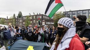ہالینڈ اور فرانس میں فلسطین کے حق میں مظاہرے