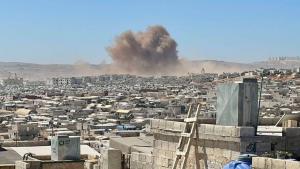 Suriyada qaçqın düşərgəsi vurulub