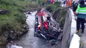 پیرو میں بس حادثے میں 11 افراد لقمہ اجل