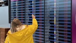德国机场大罢工导致航班被延误