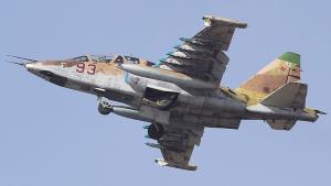 جنگنده سوخو25 بلغارستان سقوط کرد