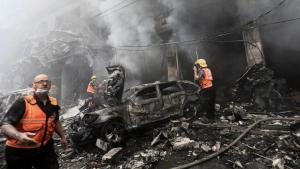 Μεγάλη η καταστροφή στην Τζαμπαλίγια λόγω ισραηλινών βομβαρδισμών