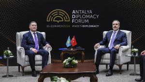دیدار وزرای امور خارجه ترکیه و قزاقستان