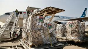 Libia ha recibido 59 aviones de ayuda de 24 países hasta ahora