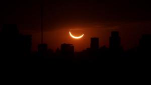 Así se vio el eclipse solar en Argentina y Chile