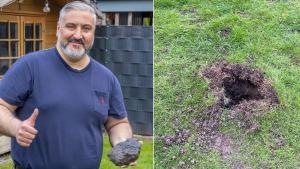 Almaniyada türk ailəsinin bağçasına meteorit düşüb