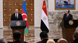 رئیس جمهور آذربایجان به مصر سفر کرد