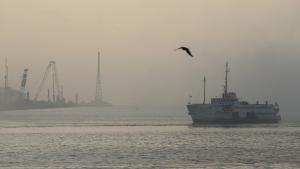 مه غلیظ سفرهای دریایی در استانبول را مختل کرد
