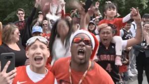 Estampida en Toronto mientras las celebraciones de la victoria de los Raptors
