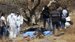 Hallan 45 bolsas con restos humanos en Guadalajara, México