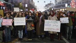 Gürcüstanda etiraz aksiyaları 28 gündür davam edir