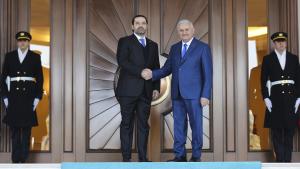 استقبال رسمی از نخست وزیر لبنان در آنکارا