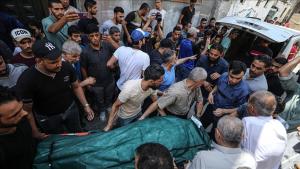 پیکر 15 شهید فلسطینی به خاک سپرده شد