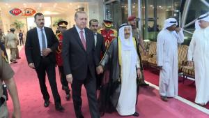 Presidente Erdogan está en Kuwait como parte su gira por el Golfo