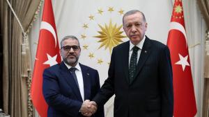 Prezident Erdogan, Halid Meşrini Kabul Etdi